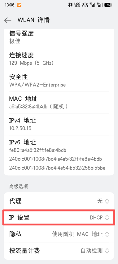 安卓 IP设置检查